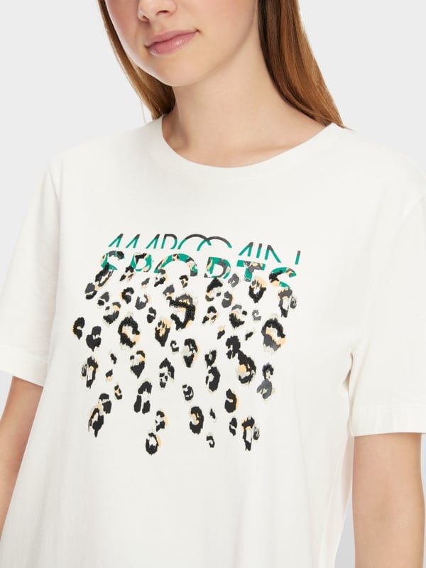 Marc Cain T-Shirt mit Greo-Print Sonderangebot der Fabrik