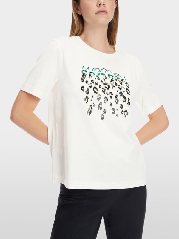 Marc Cain T-Shirt mit Greo-Print Sonderangebot der Fabrik