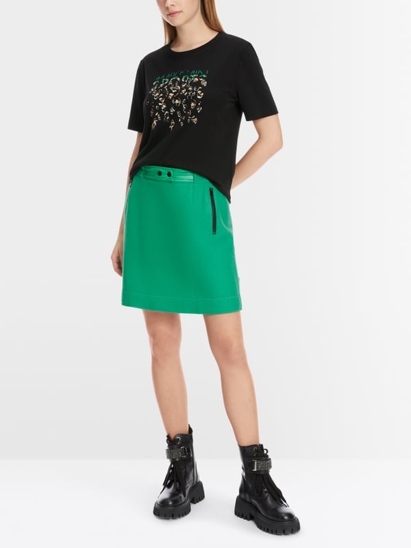 Marc Cain T-Shirt mit Greo-Print Vierteljährliche Förderung