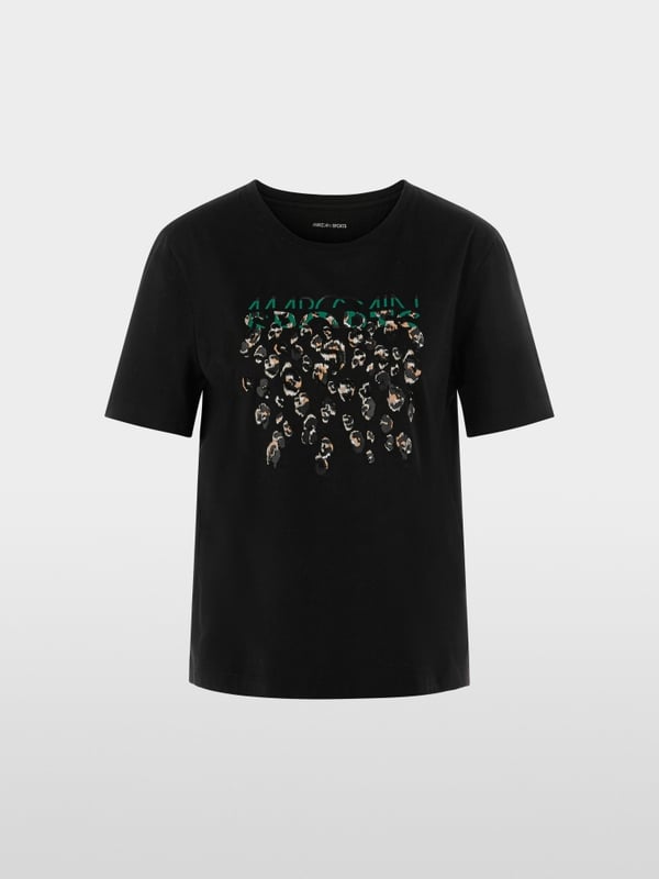 Marc Cain T-Shirt mit Greo-Print Vierteljährliche Förderung