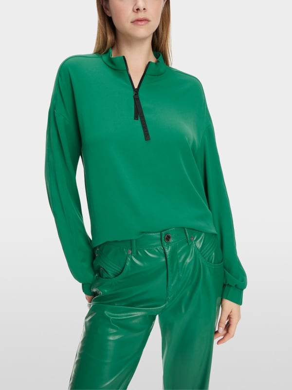 Marc Cain Schlupf-Bluse mit Reißverschluss Fabrikladen