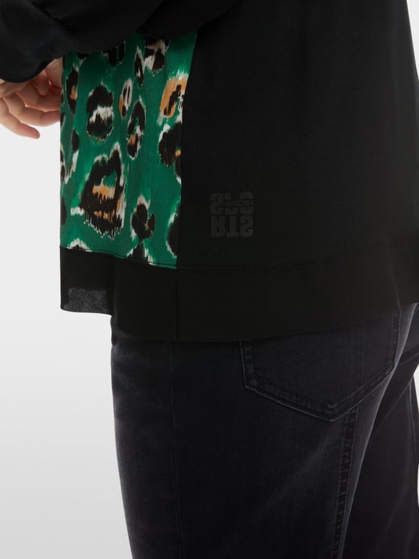 Marc Cain Bluse mit Greo-Print Black Friday Preise