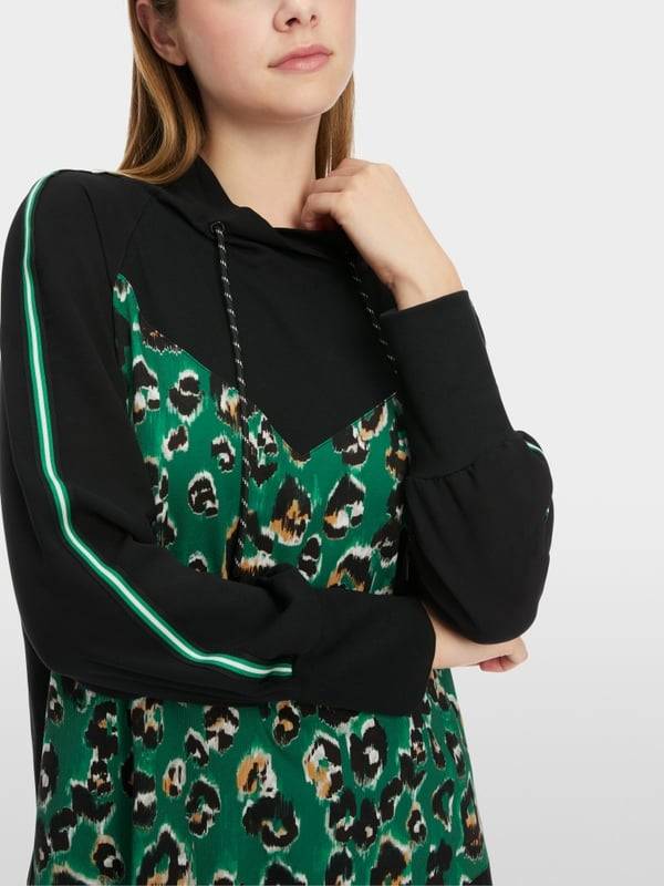 Marc Cain Bluse mit Greo-Print Black Friday Preise