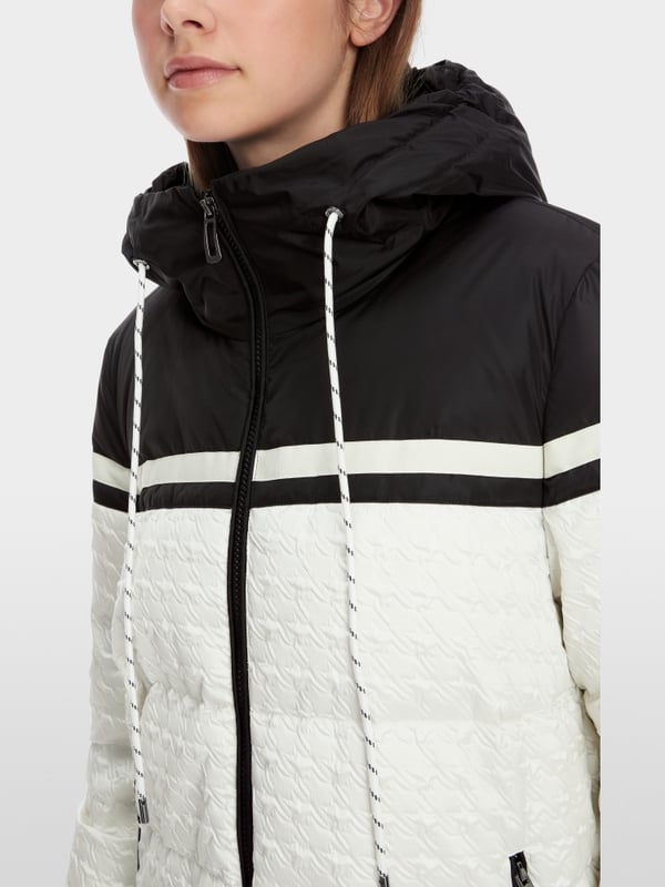 Marc Cain Outdoor-Jacke mit Hahnentritt-Relief Kostenloser Versand