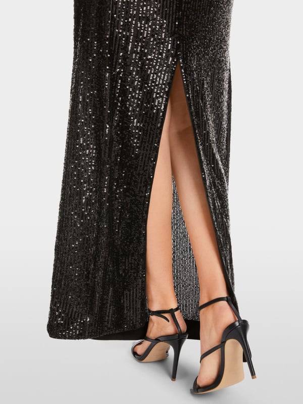 Marc Cain Langes Pailletten-Kleid Online Outlet