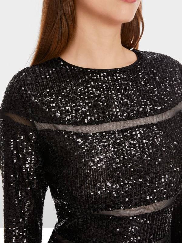 Marc Cain Pailletten-Kleid Exklusive Angebote