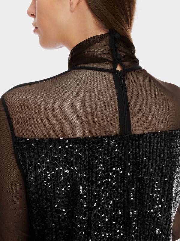 Marc Cain Schlupf-Bluse mit Pailletten Blitzangebot