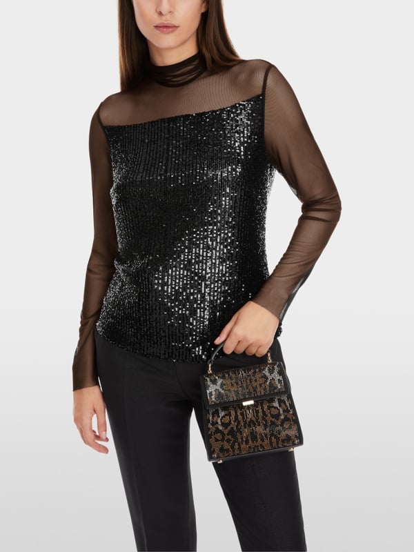 Marc Cain Schlupf-Bluse mit Pailletten Blitzangebot