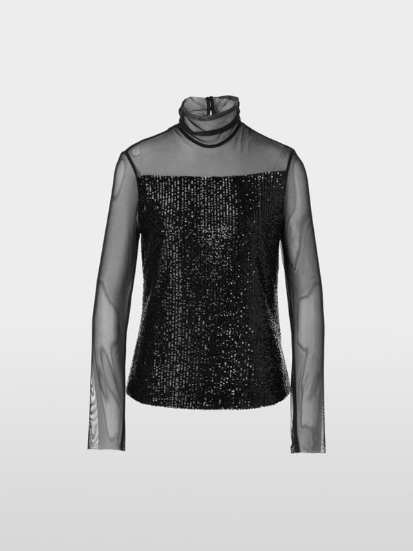 Marc Cain Schlupf-Bluse mit Pailletten Blitzangebot