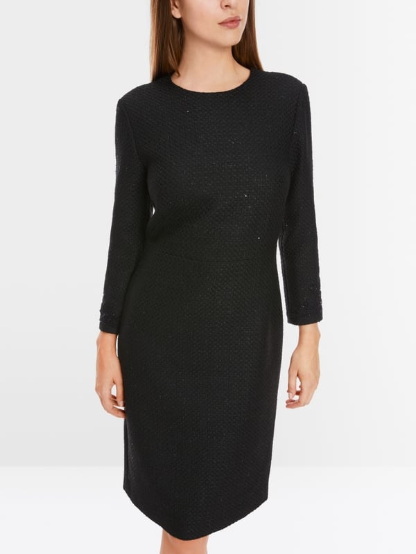 Marc Cain Glitzerndes Kleid mit Stickerei Tägliche Deals