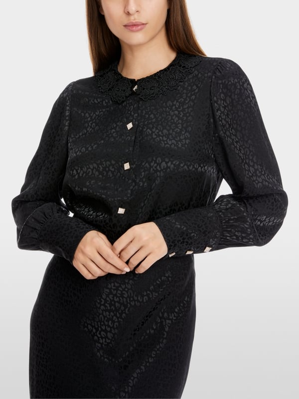 Marc Cain Bluse im Leo-Jacquard Riesige Ersparnisse