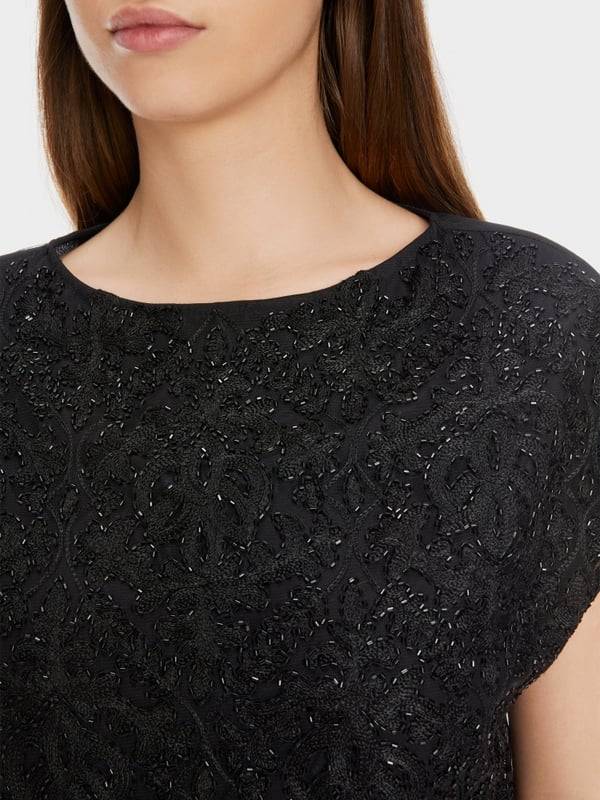 Marc Cain Voile-Bluse mit Stickerei Wochenangebot