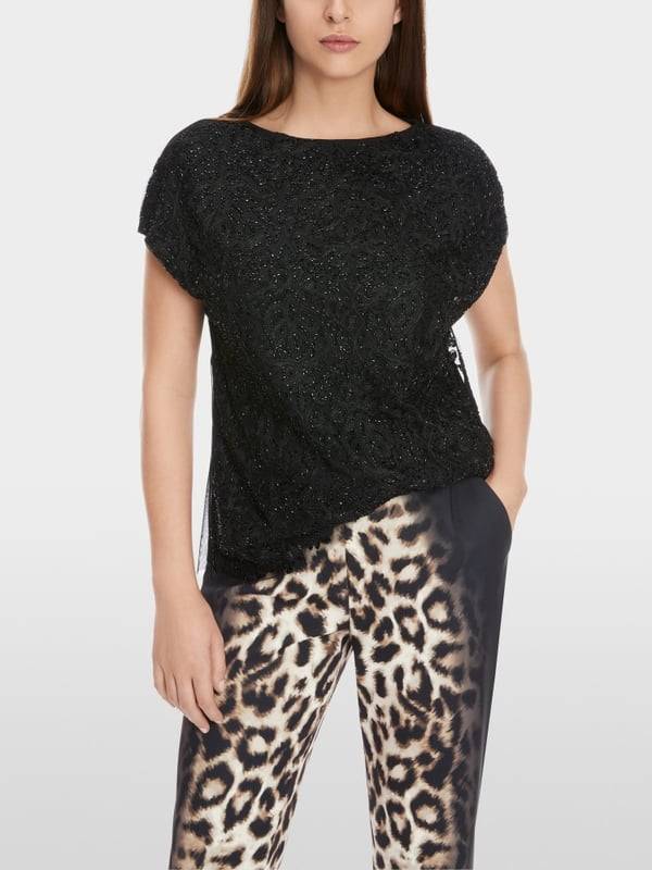 Marc Cain Voile-Bluse mit Stickerei Wochenangebot