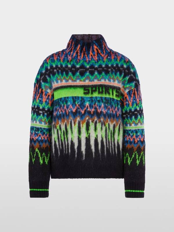 Marc Cain Jacquard-Sweater Knitted in Germany Discount Store für neue Produkte