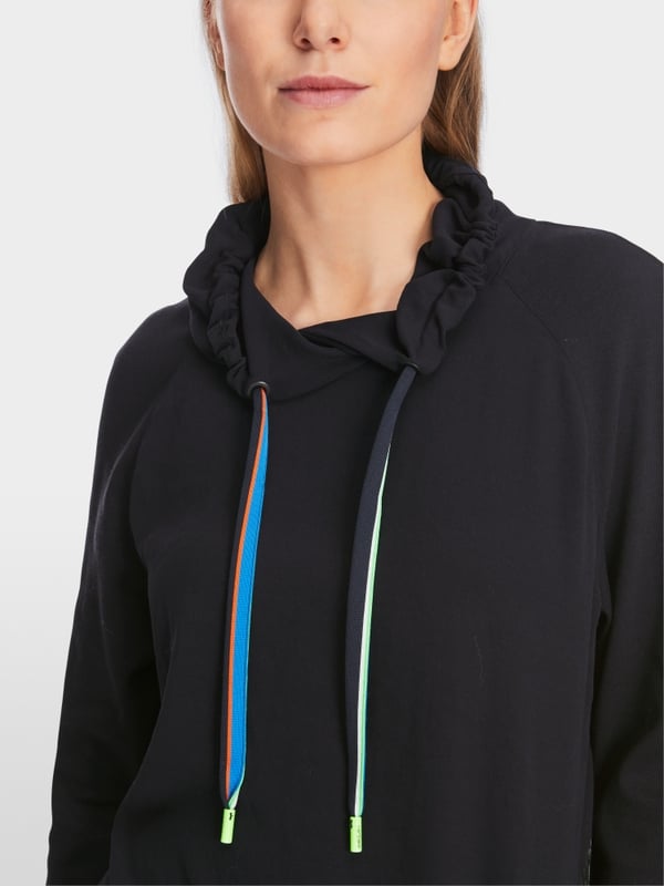 Marc Cain Raglanbluse mit Rüschendetail Super Rabatt