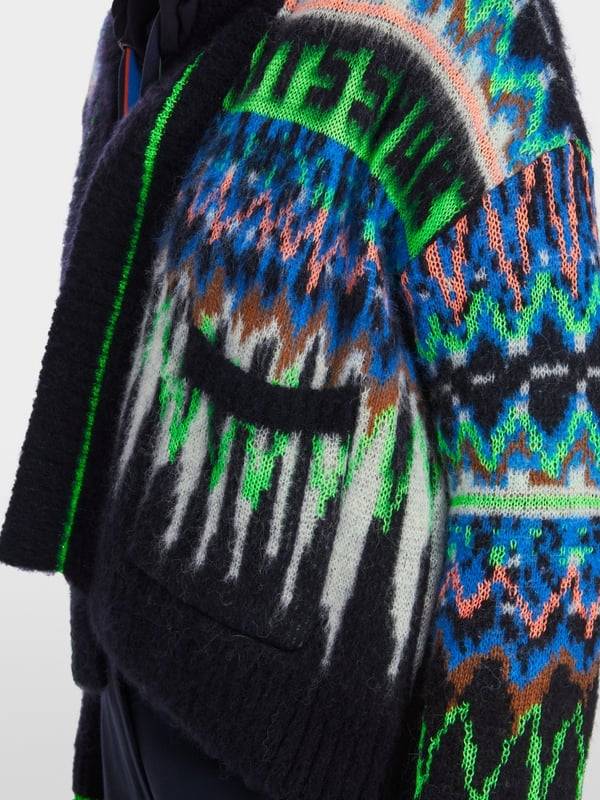 Marc Cain Jacquard-Cardigan Knitted in Germany 50% Rabatt mit kostenlosem Versand