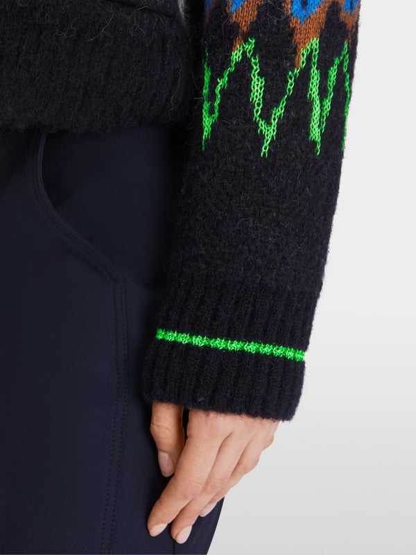 Marc Cain Jacquard-Cardigan Knitted in Germany 50% Rabatt mit kostenlosem Versand