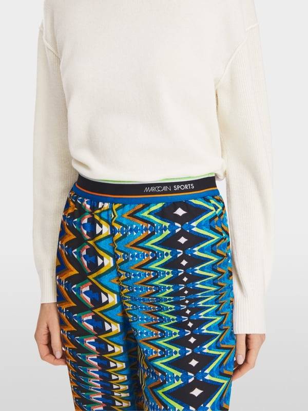 Marc Cain Modell WELBY - Hose mit Allover-Print Im Verkauf