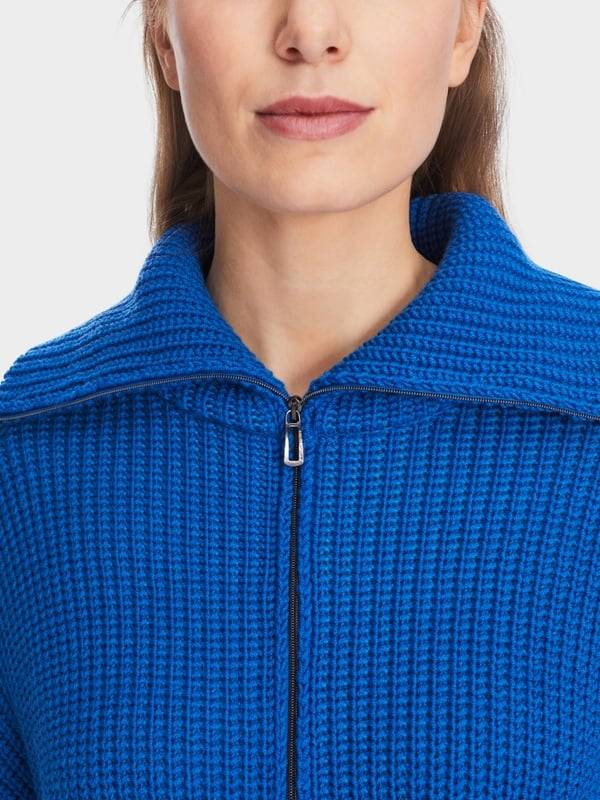 Marc Cain Sweater mit Troyer - Knitted in Germany Auslauf