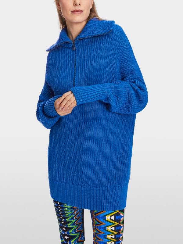 Marc Cain Sweater mit Troyer - Knitted in Germany Auslauf
