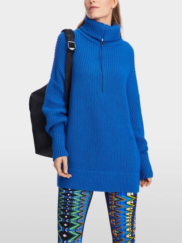 Marc Cain Sweater mit Troyer - Knitted in Germany Auslauf