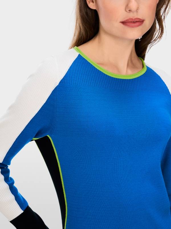 Marc Cain Mini-Strickkleid in Colorblocking Hotsell