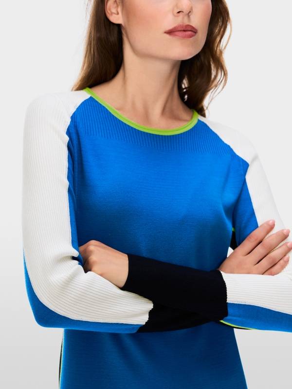 Marc Cain Mini-Strickkleid in Colorblocking Hotsell