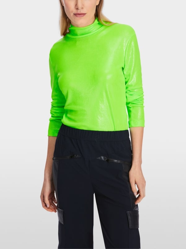 Marc Cain Longsleeve mit Glanz-Effekt Günstiger Verkauf