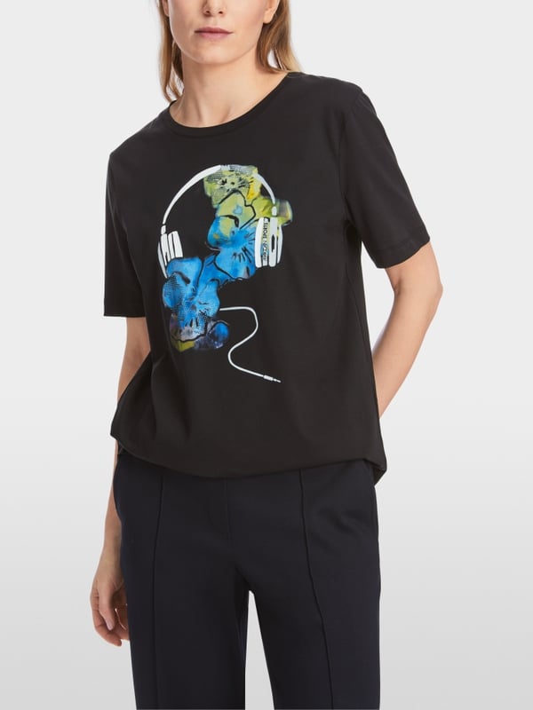 Marc Cain T-Shirt mit Print "Rethink Together" Valentinstagsangebot