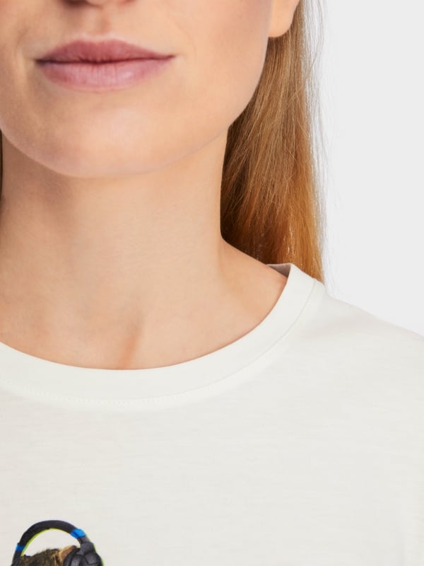 Marc Cain Baumwoll-T-Shirt "Rethink Together" Jubiläumsangebot