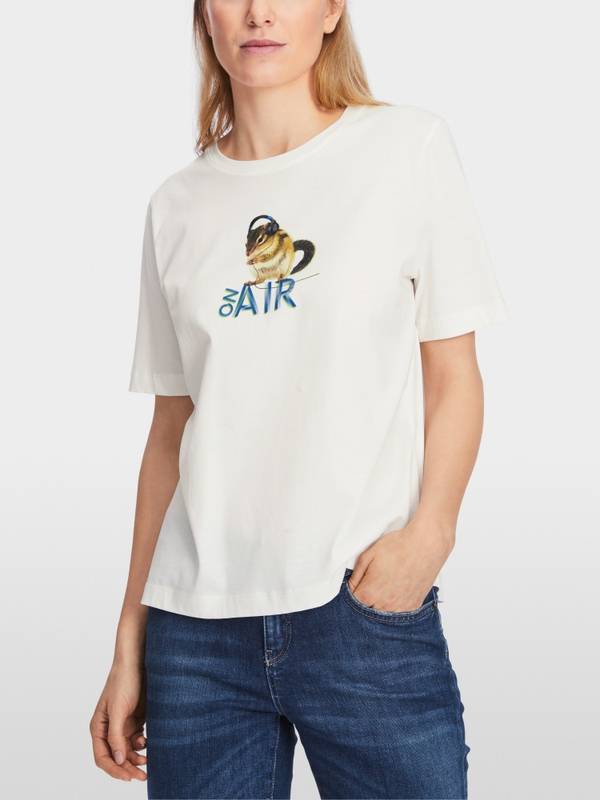 Marc Cain Baumwoll-T-Shirt "Rethink Together" Jubiläumsangebot
