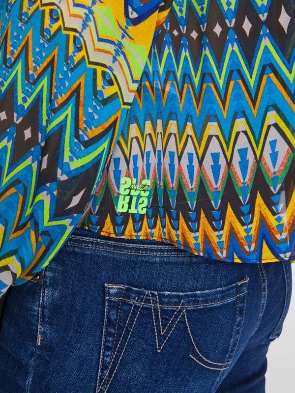 Marc Cain Weite Bluse mit Allover-Print Neueste Mode