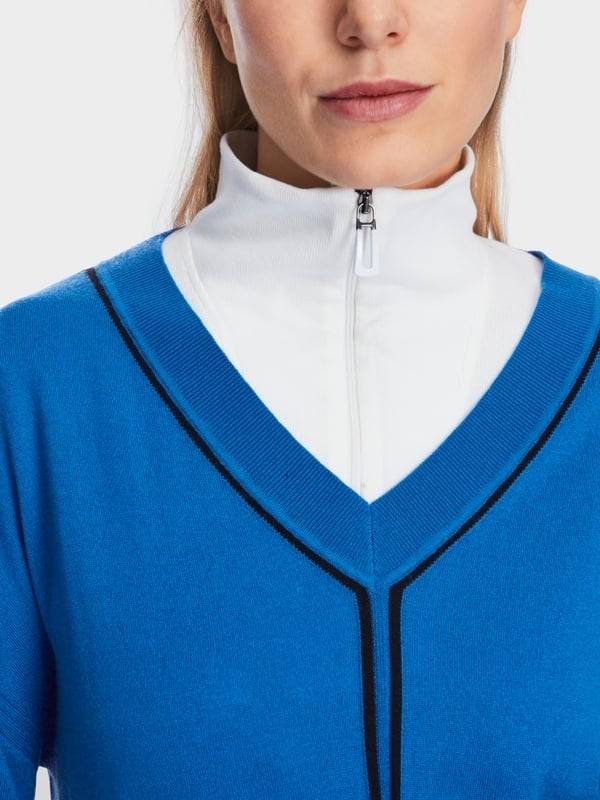 Marc Cain Sweater mit V-Neck - "Rethink Together" Räumungsverkauf