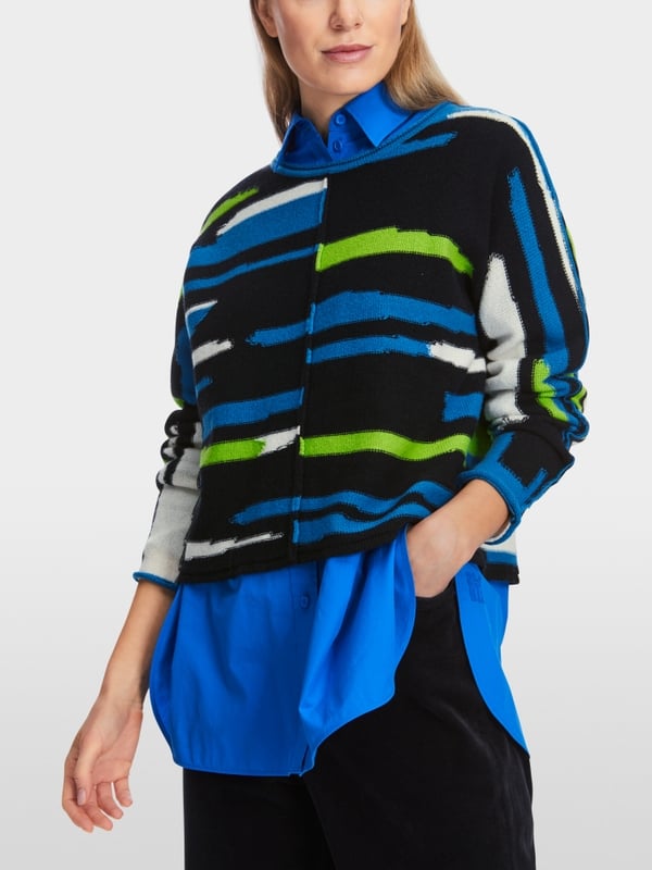Marc Cain Oversized Sweater in Wolle/Kaschmir Kostenlose Rückgabe