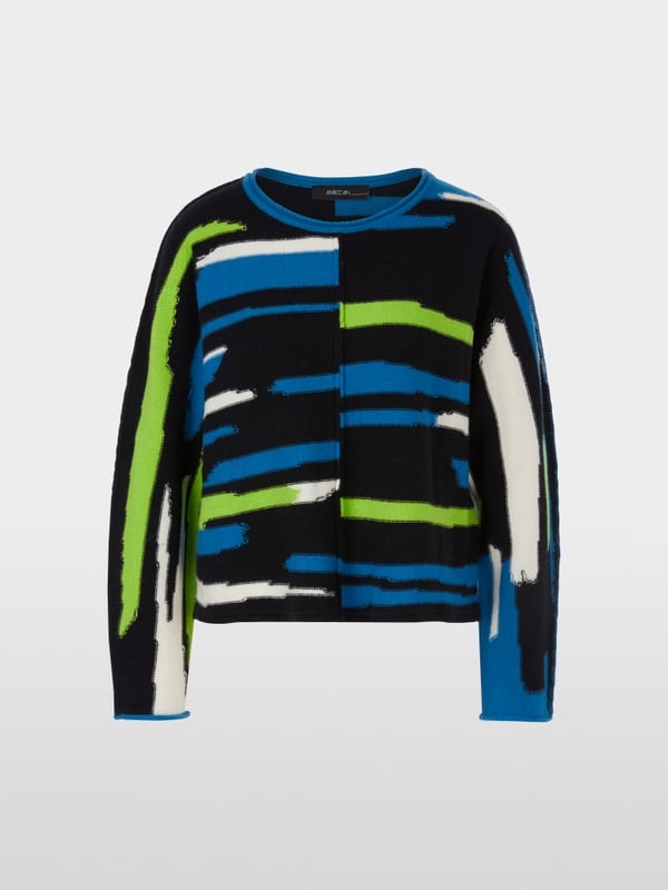Marc Cain Oversized Sweater in Wolle/Kaschmir Kostenlose Rückgabe
