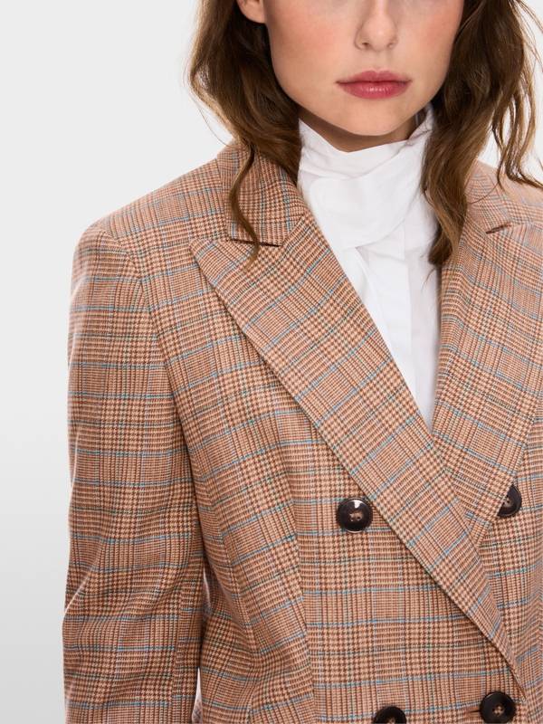 Marc Cain Blazer mit Mini-Pepita-Muster Kostenloser Versand international