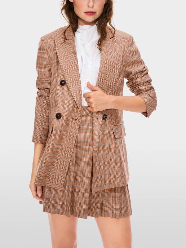Marc Cain Blazer mit Mini-Pepita-Muster Kostenloser Versand international