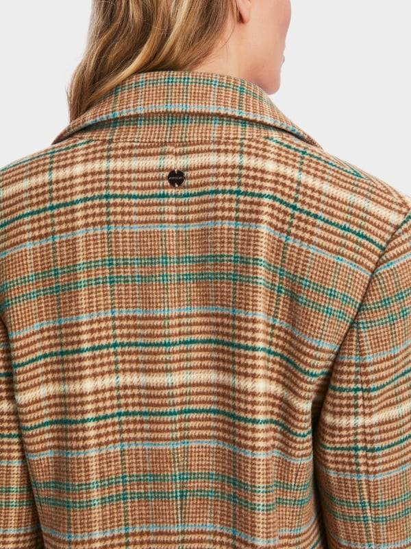 Marc Cain Mantel im karierten Mini-Pepita-Muster Black Friday Preise