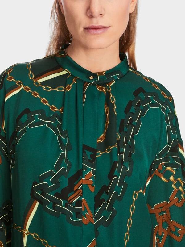 Marc Cain Bluse mit Ketten-Print zollfrei