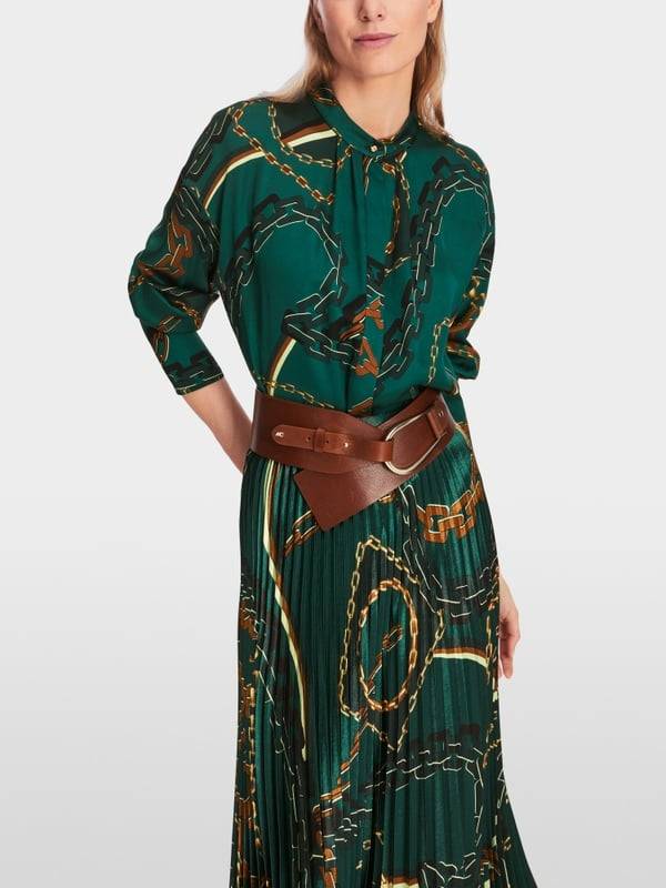 Marc Cain Bluse mit Ketten-Print zollfrei