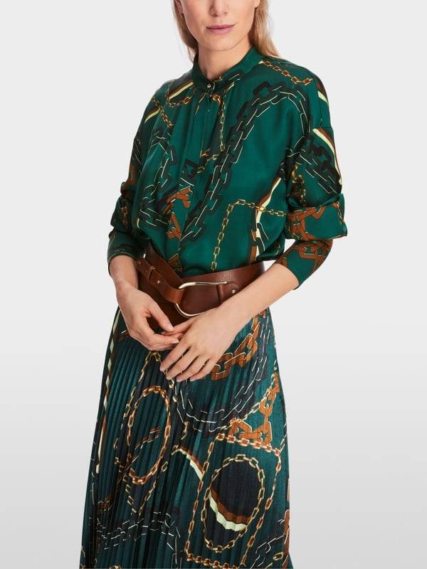 Marc Cain Bluse mit Ketten-Print zollfrei