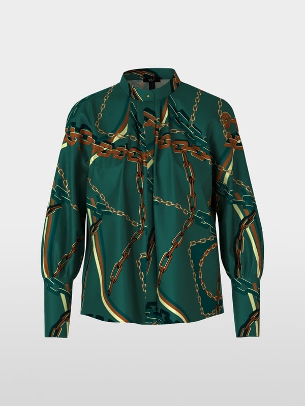 Marc Cain Bluse mit Ketten-Print zollfrei