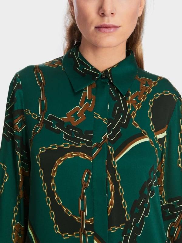 Marc Cain Hemdblusenkleid aus Seid Günstiger Verkauf