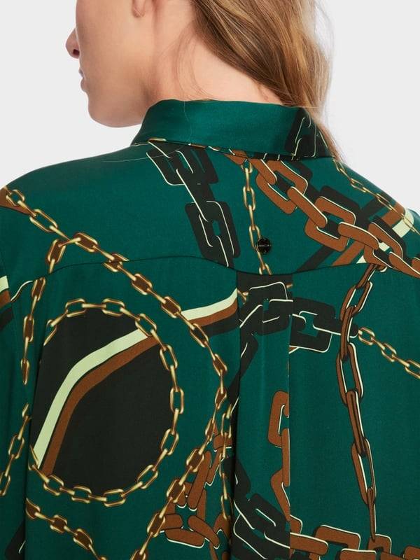 Marc Cain Hemdblusenkleid aus Seid Günstiger Verkauf