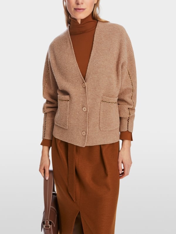 Marc Cain Rippstrick-Cardigan "Rethink Together" Blitzverkäufe