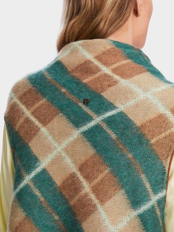 Marc Cain Karo-Cape Knitted in Germany Günstig kaufen