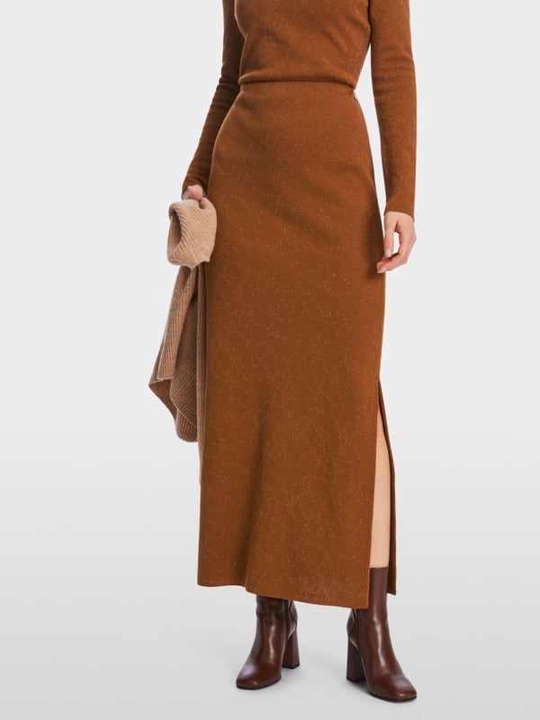 Marc Cain Glänzender Maxirock "Rethink Together" Osterangebot