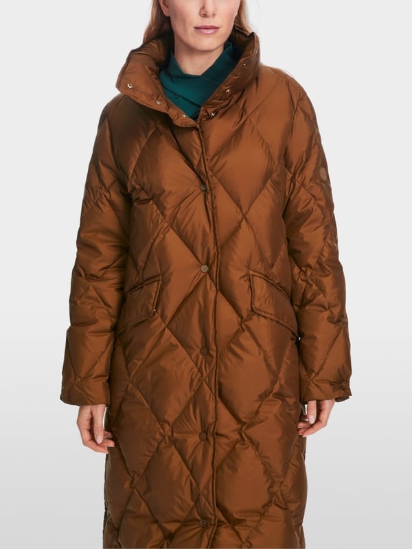 Marc Cain Steppmantel mit floralem Muster Neueste Mode