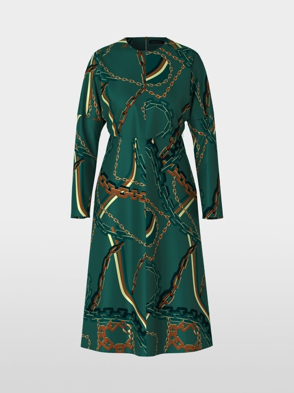 Marc Cain Kleid mit Kettenprint Online Outlet