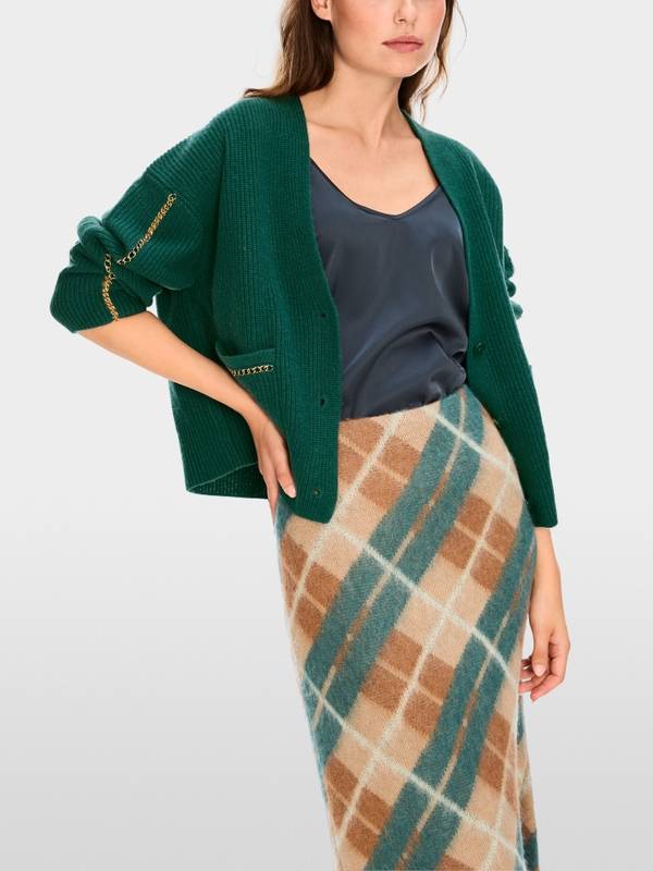 Marc Cain Rippstrick-Cardigan "Rethink Together" Exklusive Angebote